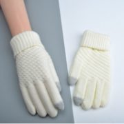 内里拉毛！娜娜同学 20CP582 加厚加绒五指触屏手套 6.8元
