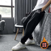 裘正 返场情侣款加绒刺绣卫裤