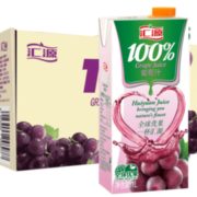 汇源果汁 葡萄汁果汁 100%葡萄汁 1L*5盒