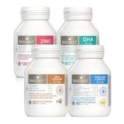 BIO ISLAND 婴儿液体乳钙+鱼油+锌+DHA 4瓶装
