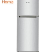 奥马(Homa) 118升 双门小冰箱 银色 BCD-118A5