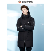 11日0点、双11预告：Paul Frank 大嘴猴 PFCDJ204320U 情侣款印花连帽羽绒服