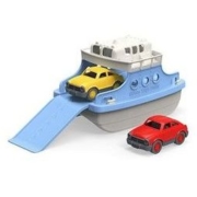 Green Toys 渡轮 带迷你汽车 浴缸玩具 白色