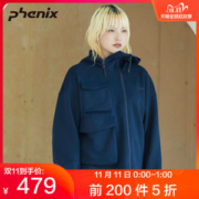 顶级品牌 日本 Phenix 19款 女梭织连帽抓绒夹克