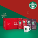 Starbucks 星巴克 进口原装咖啡豆礼盒 4袋装 共780g（浓缩烘焙*1+Pike place*1+节日综合烘焙*2+限量赠品）