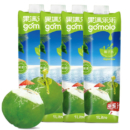 泰国进口 果满乐乐（gomolo）100%椰子水 新鲜椰汁孕妇果汁青椰 NFC果汁饮料 1升*4瓶