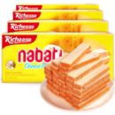 印尼进口 Nabati 纳宝帝 丽芝士（Richeese）儿童休闲零食奶酪味威化饼干早餐办公室下午茶点心580g(4盒装)