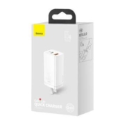 10日22点： BASEUS 倍思 65W GaN Lite 氮化镓 充电器 65W 1C1U + 100W Type-C数据线 1.5米