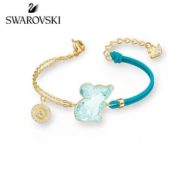 11日0点！ SWAROVSKI 施华洛世奇 中国生肖系列 5512645 女士海蓝色如意鼠造型仿水晶手链 375元（11号0-1点）