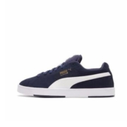 20点：PUMA彪马男子复古休闲鞋 SUEDE 356414 粗呢蓝-白色-金色