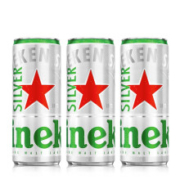 Heineken 喜力 星银（Heineken Silver）啤酒 330ml*3听