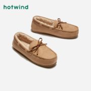 hotwind 热风 H10W0771 女士蝴蝶结平底休闲鞋