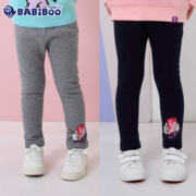 大额神券：BABIBOO 女童加绒加厚打底裤 4色