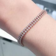 Swarovski 施华洛世奇 Subtle 女士玫瑰金双层水晶手链5224182  到手约￥336.27