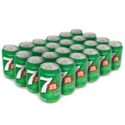7喜 柠檬味 碳酸饮料 330ml*24听 百事可乐出品 (新老包装随机发货) *2件
