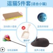 养猫必备！碧净 猫玩具套装 5件套 4.9元包邮（需用券）