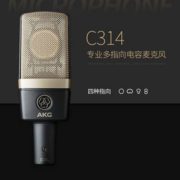 AKG 爱科技 C314 专业多指向电容式麦克风   含税到手约￥3580