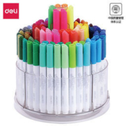 deli 得力 70661 可水洗水彩笔 （内赠8支荧光笔) 100色 108支桶装 +凑单品