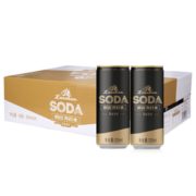 中华老字号！崂山 苏打水饮料 330ml*24罐