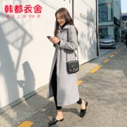 韩都衣舍 RJ9020 秋冬女款纯色风衣