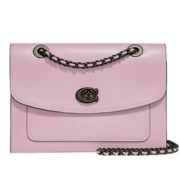 Coach 蔻驰Refined Calf  Parker 18女款 链条包粉色