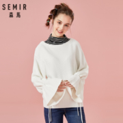 Semir 森马 女款喇叭袖宽松毛衣