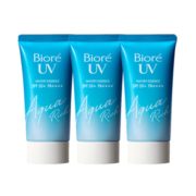 双11预售！ Biore 碧柔 轻薄水活保湿防晒霜 50g*3 99元包邮（需定金20元，11日付全款）
