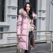 雪中飞 女士大貉子毛领 加厚连帽羽绒服 90%含绒量