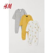 11日0点！ H&M 婴儿纯棉家居服 3件装