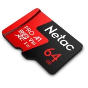 Netac 朗科 Pro microSDXC UHS-I A1 U3 TF存储卡 64GB