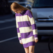 11日0点、双11预告：Semir 森马 19-019070434 女士撞色针织裙