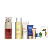 CLARINS 娇韵诗 双萃赋活修护精华露 30ml+赠洁面30ml+黄水50ml+晚霜15ml+颈霜5ml+眼霜1ml+凝露2ml