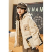 慢津贴：茵曼 1804019 连帽厚款羽绒服