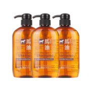黑卡会员！ KUMANO COSMETICS 熊野油脂 无硅弱酸性马油洗护套装 600ml*3瓶 80元包邮包税（合26.6元/瓶）