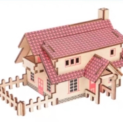 迪尔乐斯 3D木质立体拼图 紫色小屋