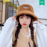 missheart  帽子  渔夫帽 羊羔毛绒小盆帽
