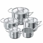 销量第一！Zwilling Twin 双立人 不锈钢锅具5件套  到手￥770.1