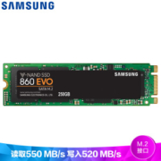 京东PLUS会员： SAMSUNG 三星 860 EVO SATA M.2 固态硬盘 250GB