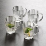 宏虎 大容量玻璃杯 230ml*4个装