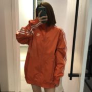 ADIDAS Originals 横断三条纹logo男士外套