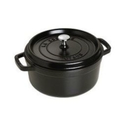 STAUB 圆形铸铁炖锅 24cm 3.8L 黑色哑光