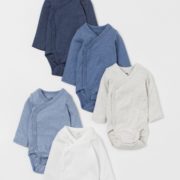 11日0点！ H&M 婴儿连体衣 5件装 低至79元（前2小时）