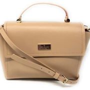 Kate Spade 凯特丝蓓 女士真皮单肩手提包 卡其色   含税到手约￥940