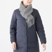 MUJI 无印良品 羊毛 中性编织围巾 89元包邮（可凑单用211-20券）