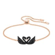 25日0点！SWAROVSKI 施华洛世奇 双黑天鹅手链 玫瑰金色