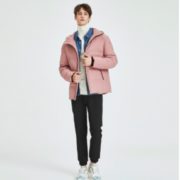 马克华菲  情侣款加厚连帽羽绒服