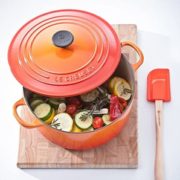 锅中LV！Le Creuset 搪瓷铸铁法式圆锅 樱桃色1夸脱（约0.95升）