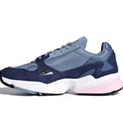 21日0点黑卡会员！ Adidas 阿迪达斯 Falcon 女子复古撞色增高老爹鞋