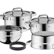 WMF 福腾宝 Compact Cuisine系列 798046380 不锈钢锅具4件套 到手￥1459.56