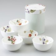 国内￥480！NARUMI 鸣海 11cm骨瓷饭碗5件套 到手175.39元
